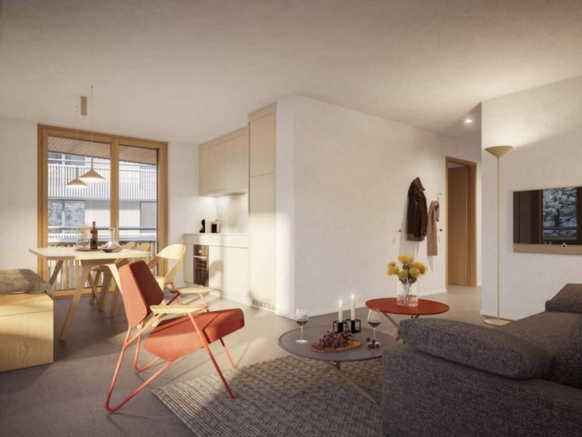 Ferienwohnung 3,5 Zimmer direkt an Ski- und Bikepiste Flims Exterior foto