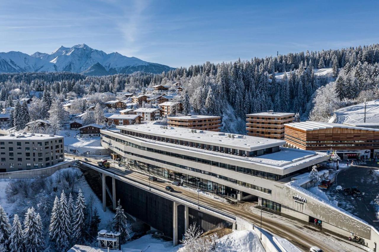 Ferienwohnung 3,5 Zimmer direkt an Ski- und Bikepiste Flims Exterior foto