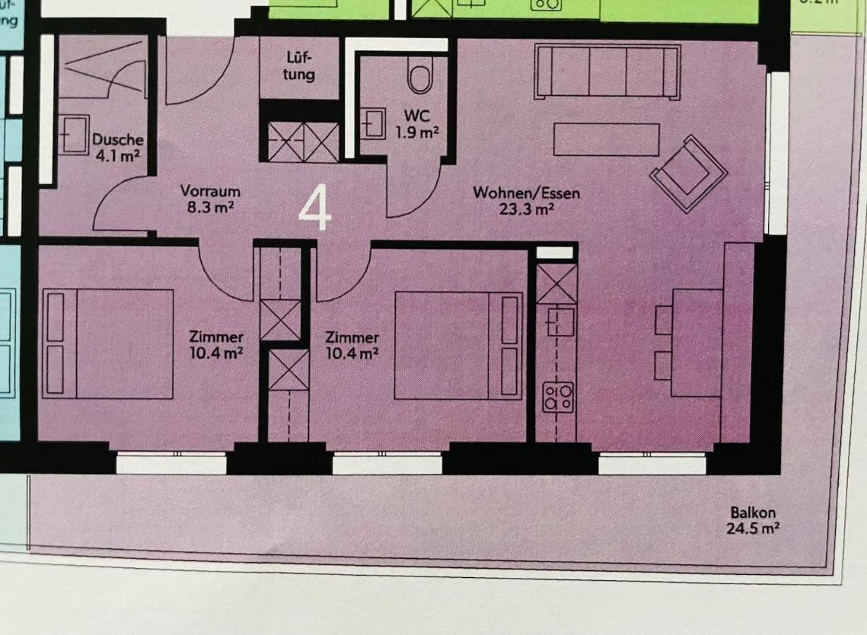 Ferienwohnung 3,5 Zimmer direkt an Ski- und Bikepiste Flims Exterior foto
