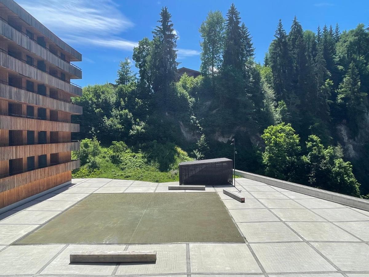 Ferienwohnung 3,5 Zimmer direkt an Ski- und Bikepiste Flims Exterior foto